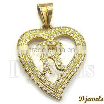 Heart Shape Pendants, Diamond Pendants, Diamond Jewelry
