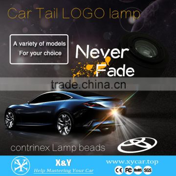 Red Car Led Laser Fog Light Rear Anti-Collision Brake Tail Lights Warning Lamp Logo Brake Light photo-2