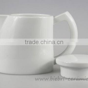 1000ml Antique Plain White Custom Printed Porcelain Ceramic Teapot Water Kettle With Mugs Cups Sets