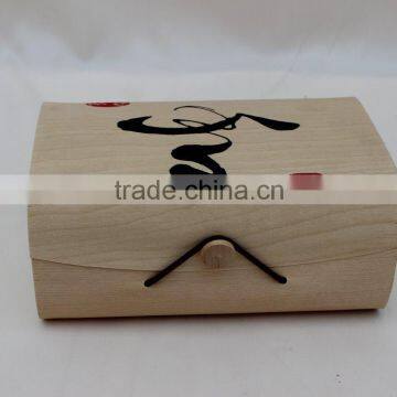 Unique wooden tea box wholesale popualr