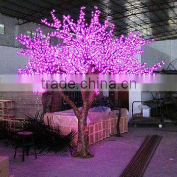 Purple cherry blossom led tree lamp