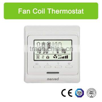 menred CE approved LCD programmable room fan coil thermostat