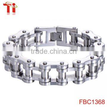 New Men's 316L Stainless Steel Motorcycle bicycle Chain biker Bracelet Bangle 13mm 8.5''