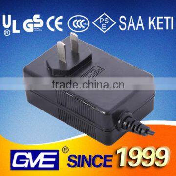 GVE high quality dc 24v 1a 1.5a 2.5a power adapter with CCC UL