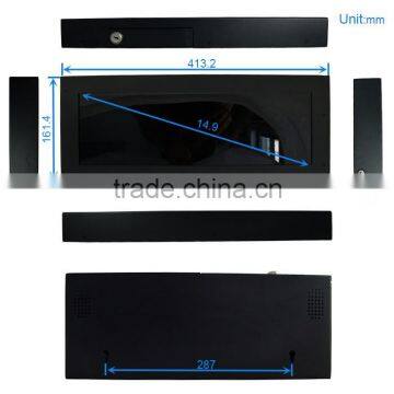 15 Inch Digital Signage in Store Bar Type Wide Screen Rolling Video Display Digital Advertising Panel photo-5