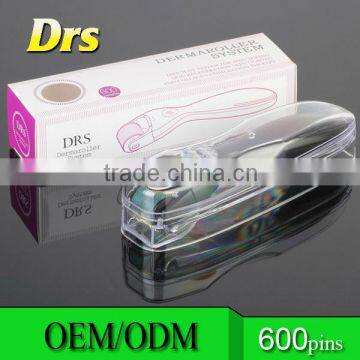 600 Pins Microneedling Derma Roller Micro Needle Roller for Stretch Marks and Celullite photo-5