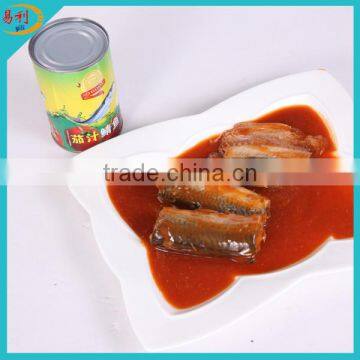 Printed tin 155g canned mackerel in chilli sauce