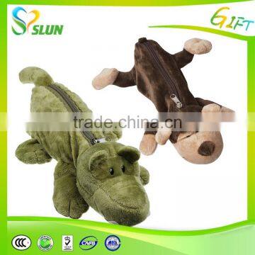 Cute plush cheap fancy pen pouch/students pencil bags