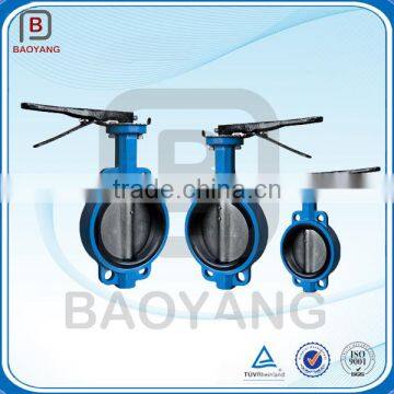 China OEM services cast iron sand casting wafer type butterfly valve