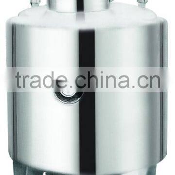 stainless steel storage tank with electrinical machine and manhole and leg