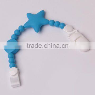 BPA Free Silicone Baby Pacifier Clip Chain for Boys and Girls photo-3