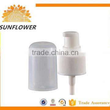 plastic smooth soap cream dispenser pump for sunshine cream 20/410