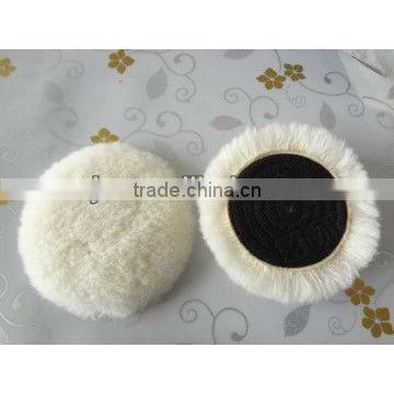 polishing bonnet/lambskin wool bonnet/wool buffing pad