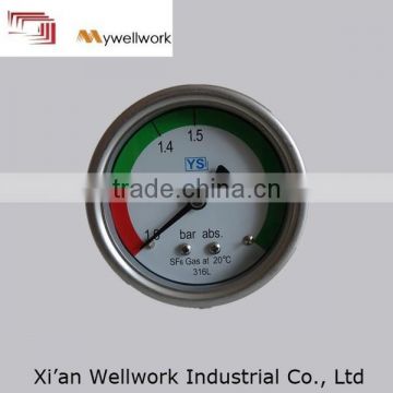 sulfur hexafluoride sf6 pressure gauge use in sulfur hexafluoride circuit breaker