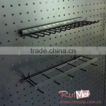 Slatwall metal supermarket pegboard display hook