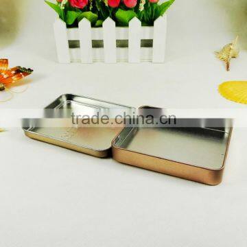 Factory Sale Rectangular Hinged Cigar Tin Metal Box photo-2
