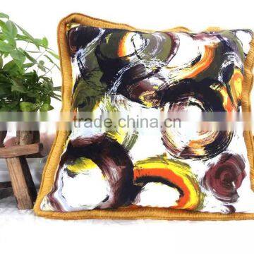 Home Decorative High Quality Cotton Throw Pillow Cover For Sofa Forest Theme photo-6