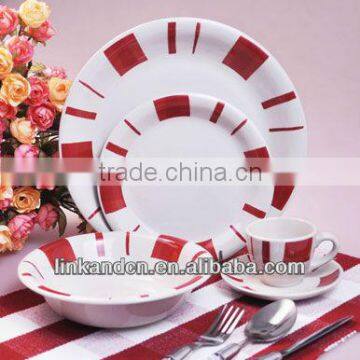 KC-00615 elegent and handpainted ceramic dinner set