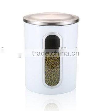 Multi-purpose White Stainless Steel Kitchen Storage Jar Set