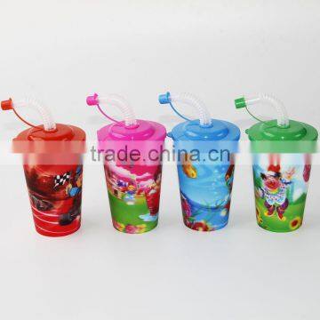 350ML Plastic 3D Kids drinking cup