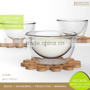 Handmade Double Wall Expensive Glass Cup photo-5
