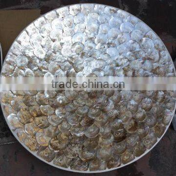 High quality best selling natural mother of pearl 60cm round plate