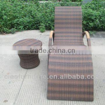 Ding Dong Feng Wicker Patio Furniture Outdoor Rattan Sun Lounger photo-2