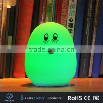 Silicone Cover Children Flexible Egg Shaped Mood Led Egg Light photo-2
