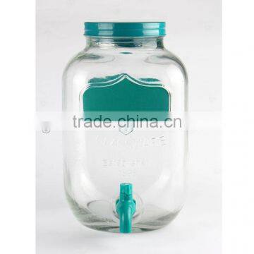 5L Colorful Blackboard Skull Glass Dispenser photo-5