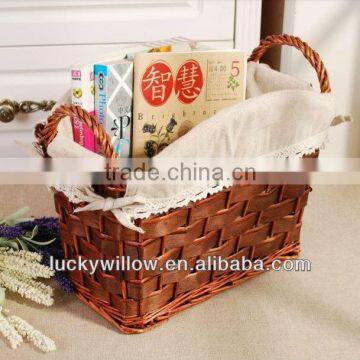 Lucky Weave Home and Garden Rattan Cutlery Basket With Handle photo-3