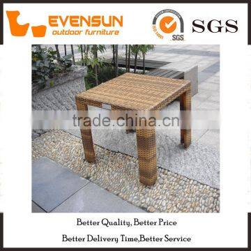 Fashion PE Rattan Table WIth Glass Top photo-6