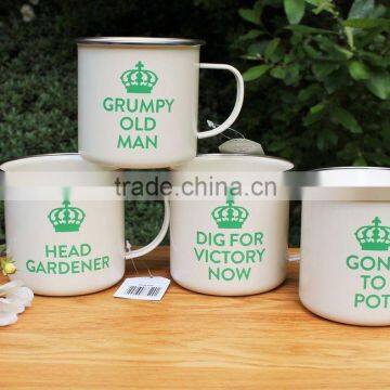 Trade Show Hottest: Antirust Galvanized Metal Mug With Stainless Steel Rim photo-2