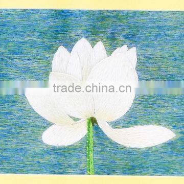 Vietnam Hand Embroidery Paintings, Wall Paintings, Lotus Embroidery Paintings photo-4