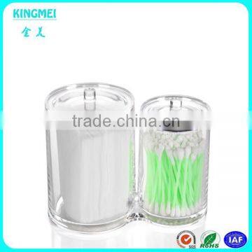 Red Acrylic New Product Round Swab Box,toothpick Box With Lid photo-6