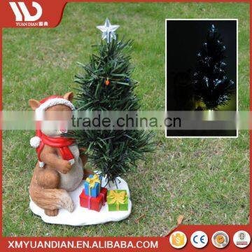 Online Shop China Art Work Fox Resin Craft Solar Garden Led Light photo-2