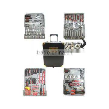 LB-341 swiss craft 186pcs hand tools set in black-golden trolley