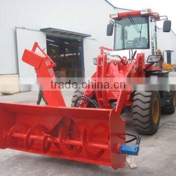 wheel loader with snow blower