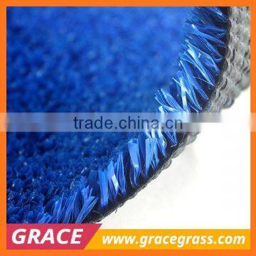 UV resistent blue artificial turf grass for gateball