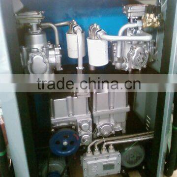 Gear pump with flow meter with filter etc inside fuel dispenser