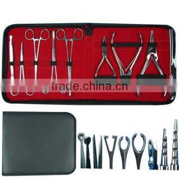 8pcs of Piercing Forceps Kit