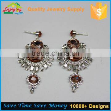 Wholesale Druzy Stainless Steel Cuff Link Earring Jewelry for Women photo-5