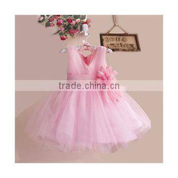 2015 Free Shipping Sleeveless Flower Girl Dancing Dress Party Baby Girl Christening Dress Kids Baby Birthday Christmas Dresses photo-3