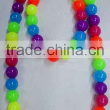 cheap handmade kids chunky beads necklace set for girls