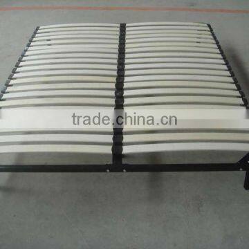 Curve/bent wooden bed slat steel tube frame