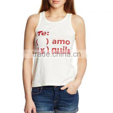 2016 new design hot sale custom logo women vest