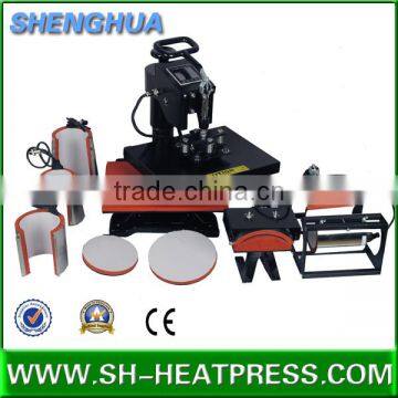 Multi-functional all in one t-shirt combo heat press machine