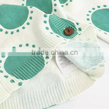 Top Quality Cotton Material Knit Kids Long Sleeve Sweater With Big Polka Dot photo-6