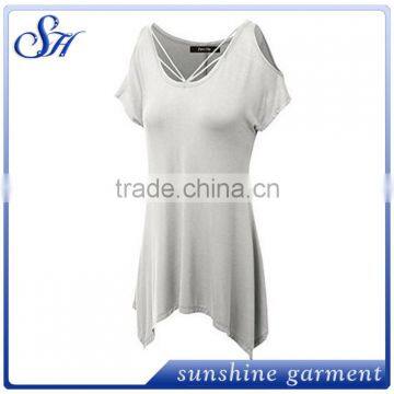 Women's Wear Short Sleeve Loose Fit T Shirt Blouse Tops photo-5