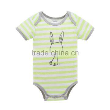 Wholesale 2017 New Style Newborn Baby Clothes 100% Cotton Baby Rompers For Rabbit Design