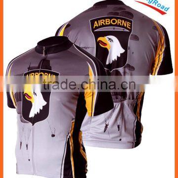 2014 custom cycling clothing set with cycling top jersey and cycling shorts